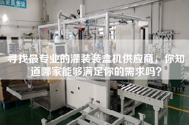 尋找最專業(yè)的灌裝裝盒機供應(yīng)商，你知道哪家能夠滿足你的需求嗎