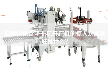 揭秘神秘盒子非標開箱機的驚人功能到底是什么