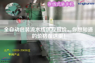 全自動包裝流水線供應報價，你想知道的價格在這里！