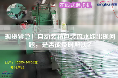 現貨緊急！自動裝箱包裝流水線出現問題，是否能及時解決