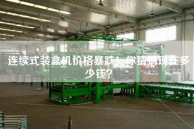 連續式裝盒機價格暴跌！你猜猜現在多少錢