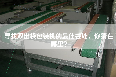 尋找雙出袋包裝機的最佳去處，你猜在哪里