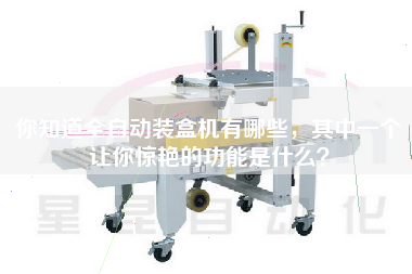 你知道全自動裝盒機有哪些，其中一個讓你驚艷的功能是什么？