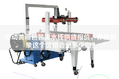 自動裝箱包裝流水線供貨報價，你能想象這個價格會是多少嗎？