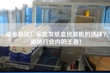 誰是最佳廠家批發(fā)紙盒包裝機(jī)的選擇？揭秘行業(yè)內(nèi)的王者！