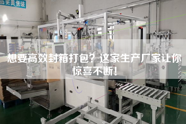 想要高效封箱打包？這家生產廠家讓你驚喜不斷！