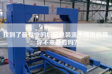 找到了最專業的紙箱包裝流水線供應商，你不來看看嗎？