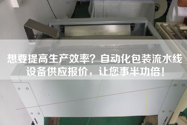 想要提高生產效率？自動化包裝流水線設備供應報價，讓您事半功倍！