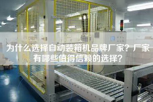 為什么選擇自動裝箱機品牌廠家？廠家有哪些值得信賴的選擇？