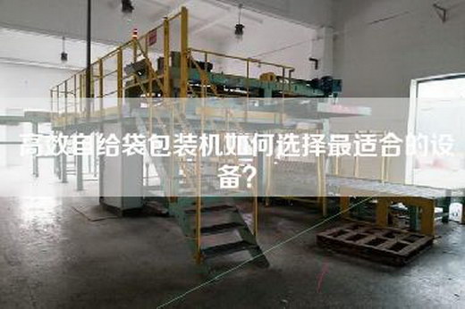 高效自給袋包裝機如何選擇最適合的設備？