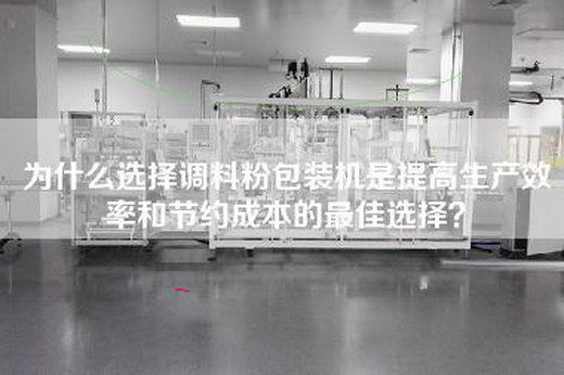 為什么選擇調料粉包裝機是提高生產效率和節約成本的最佳選擇？