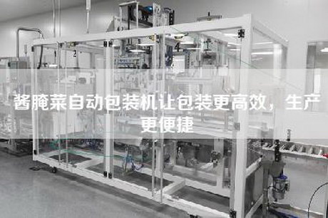 醬腌菜自動包裝機讓包裝更高效，生產更便捷