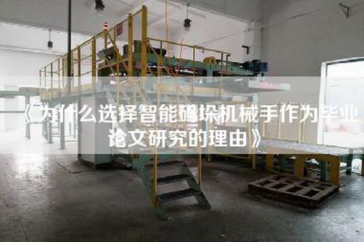 《為什么選擇智能碼垛機(jī)械手作為畢業(yè)論文研究的理由》