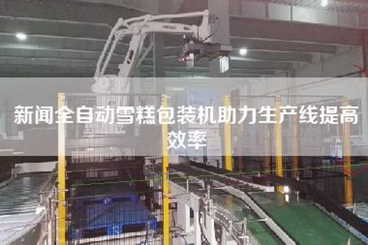 新聞全自動雪糕包裝機助力生產(chǎn)線提高效率