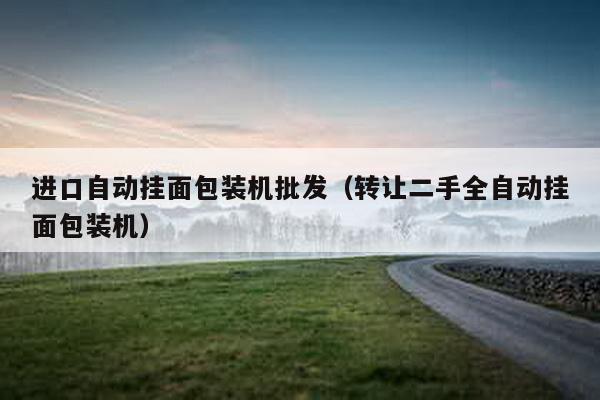 進口自動掛面包裝機批發(轉讓二手全自動掛面包裝機)