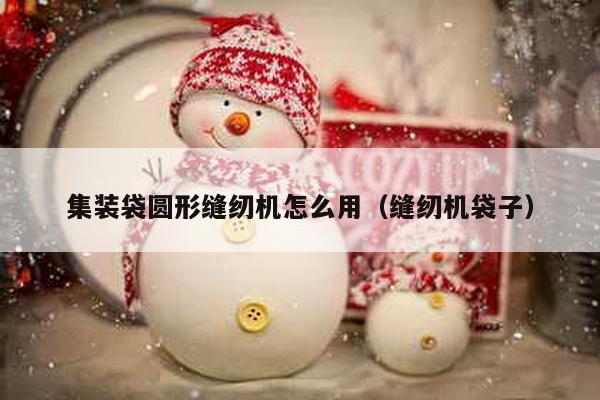 集裝袋圓形縫紉機怎么用(縫紉機袋子)